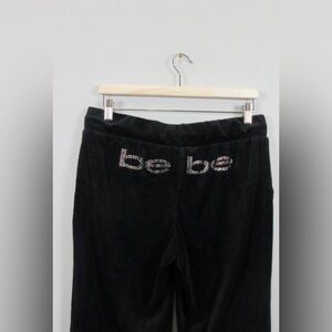 Bebe Black Velour Lounge Pants